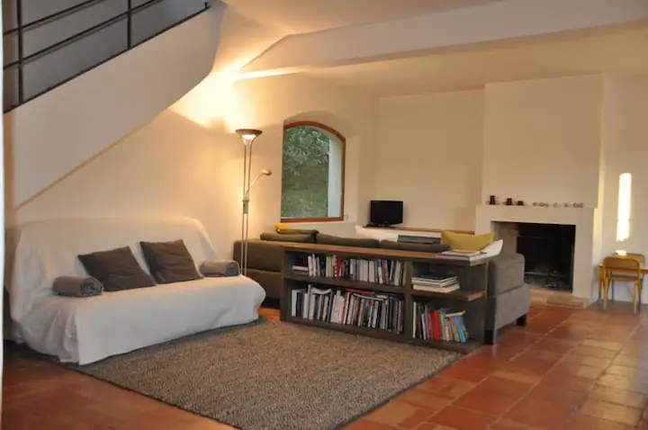 Living Room with Fireplace