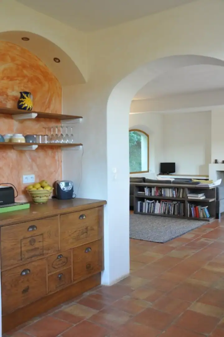 Kitchen Opening to Living Room
